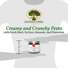 Load image into Gallery viewer, Frantoi Cutrera Basil Pesto Pasta Sauce and Bruschetta Topping - Product of Italy 6.7oz/190g
