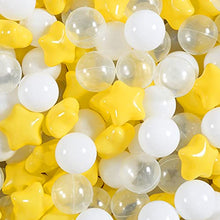 Load image into Gallery viewer, Realhaha Ball Pit Balls for Toddlers 1-3,Plastic Balls Star Balls for Ball Pool Playpen Balls for Kids Party Or Dog Play Toys Small Playpin Balls and Start, Kid Ball Pits &amp; Accessories
