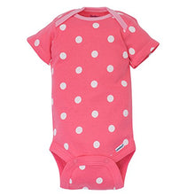 Load image into Gallery viewer, Gerber Baby Girls&#39; 4-Pack Short Sleeve Onesies Bodysuits (3-6 Months, Pink)
