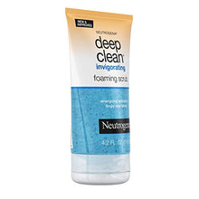 Load image into Gallery viewer, Neutrogena Deep Clean Invigorating Foaming Facial Scrub with Glycerin, Cooling &amp; Exfoliating Gel Face Wash to Remove Dirt, Oil &amp; Makeup, 4.2 fl. oz
