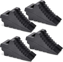 Load image into Gallery viewer, AFA Tooling - Set of 8 Wheel Chocks | Heavy Duty Rubber Wedge for Front and Back Tires | 4 Eyebolt, 4 Ergonomic Carry Handles | Chock Block for Your Camper, Trailer, RV, Truck, Car or ATV
