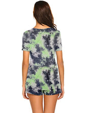 Load image into Gallery viewer, Ekouaer Labor/Delivery/Nursing Maternity Pajamas Set for Hospital Home, Basic Nursing Shirt, Adjustable Size Pregnancy Shorts
