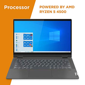 Lenovo Flex 5 14" 2-in-1 Laptop, 14.0" FHD (1920 x 1080) Touch Display, AMD Ryzen 5 4500U Processor, 16GB DDR4, 256GB SSD, AMD Radeon Graphics, Digital Pen Included, Win 10, 81X20005US, Graphite Grey