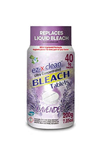 Load image into Gallery viewer, EZ-X CLEAN New and Improved Formula Ultra Concentrated Water Activated Bleach Tablets for Laundry and Multipurpose Cleaning. 40 Tablets 7.05 OZ Phosphate Free Replaces Liquid Bleach (Lavender)
