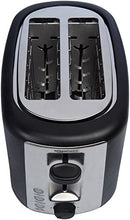 Load image into Gallery viewer, Amazon Basics 2 Slice, Extra-Wide Slot Toaster with 6 Shade Settings, Black
