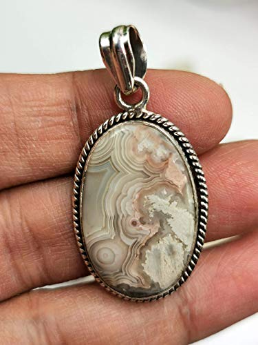 Beautiful rhodochrosite pendant in 925 sterling silver - gemstone/crystal gift |Mother's Day/engagement/wedding/anniversary/birthday gift