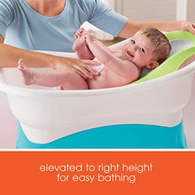 Load image into Gallery viewer, Summer Comfort Height Bath Tub – Elevated and Spacious Baby Bathtub with Newborn Bath Support – Extended Use Features Include Stand-Alone Kneeler and Stepstool
