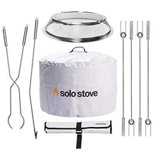 Load image into Gallery viewer, Solo Stove Yukon 27" Accessory Only Bundle Includes Yukon Shield, Yukon Shelter, Fire Pit Roasting Sticks and Fire Pit Tools Great Fire Pit Accessory Bundle
