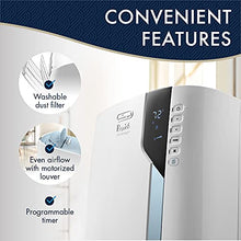 Load image into Gallery viewer, DeLonghi PACEX390UVcare-6AL PACEX290UVcare-6AL WH 14000 BTU Portable Air Conditioner, Dehumidifier, Fan &amp; UV-Carelight, White
