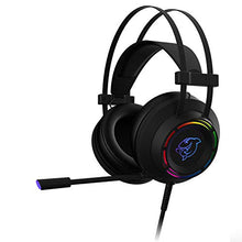 Load image into Gallery viewer, Ajazz DHG160 Gaming Headset PS4 Headset with 7.1 Surround Sound, DOUYU Gaming Headset w/Noise Canceling Microphone, RGB Light, Compatible with PS4/Switch/PC/PS3/Mac/Laptop, Black

