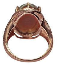 Load image into Gallery viewer, Carillon Chocolate Moonstone Natural Gemstone Oval Shape 925 Sterling Silver (Rose Gold Plated) Ring For Women for Men | Size: 4 to 10
