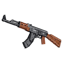 Load image into Gallery viewer, 1366 Pcs Rifle AK-47 Blaster Shooting Building Bricks, Realistic Gun Mechanical Submachine Model Set, Compatible with Lego

