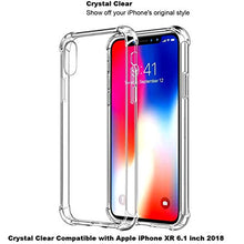 Load image into Gallery viewer, Compatible with iPhone XR 6.1" 2018 Case, Slim Fit Crystal Clear with 4 Corners Protection Cover with Soft Scratch-Resistant TPU Lightweight Anti-Scratch Shock Absorption Protective -Gray
