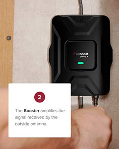 weBoost Drive X RV (471410) Cell Phone Signal Booster | U.S. Company | All U.S. Carriers - Verizon, AT&T, T-Mobile, Sprint & More | FCC Approved, RV & Motorhome Moving + Stationary