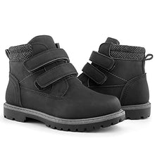 Load image into Gallery viewer, Tobfis Kids Waterproof Strap Work Boots (Toddler/Little Kid/Big Kid), Grey PU, 6 M US
