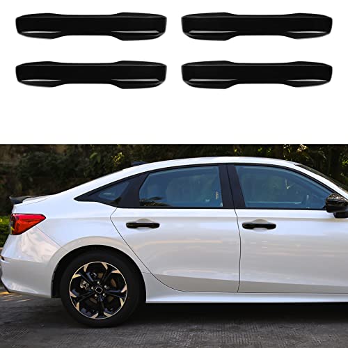 Load image into Gallery viewer, Thenice for Honda Civic 2022 Door Handle Cover Exterior Decoration for 11th Gen Civic Sedan Hatchback with Auto Lock -Black
