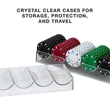 Load image into Gallery viewer, Brybelly Clear Acrylic Poker Chip Tray | for Standard Size Chips &amp; Clay Chips | Each Tray Holds 100 Chips | 10 Trays - No Lids
