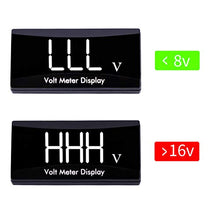 Load image into Gallery viewer, DC 12V Car Digital Voltmeter Gauge - AIMILAR LED Display Voltage Volt Meter for Car Motorcycle (White)
