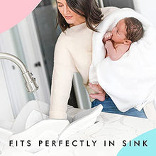 Load image into Gallery viewer, Blooming Bath Lotus Baby Bath Seat - Premium Baby Bathtub, Fits Most Sinks - Newborn &amp; Baby Essentials - Baby Gifts - 33" - Grey/White/Yellow
