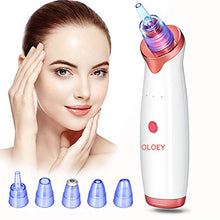 Load image into Gallery viewer, Blackhead Remover Pore Vacuum Blackhead Vacume Remover Electric Facial Acne Suction Cleanser Extractor Rechargeable Blackhead tool with 5 Probes for Women Men Face Nose Black-Head Comedone Clean Tool
