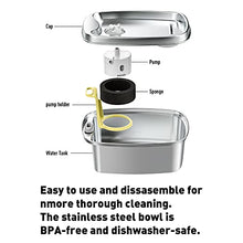 Load image into Gallery viewer, OlarHike Cat Water Fountain Stainless Steel, 67oz/2L Dog Water Bowl Dispenser Automatic Pet Water Fountain with Quiet Pump, Dishwasher Safe Design &amp; Adjustable Water Flow for Cats, Dogs
