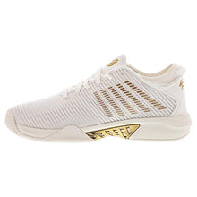 Load image into Gallery viewer, K-Swiss Men`s Hypercourt Supreme Tennis Shoes White Alyssum and Gold (13 White Alyssum and Gold)
