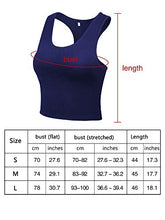 Load image into Gallery viewer, 4 Pieces Basic Crop Tank Tops Sleeveless Racerback Crop Sport Cotton Top for Women (Black, White, Dark Grey, Navy Blue, Medium)
