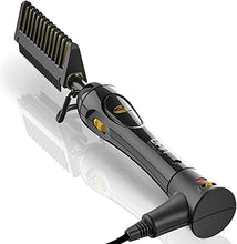 Load image into Gallery viewer, Dan Technology 200℉-500℉ high Heat Iron,Professional Electric Hot Comb 60 Min Auto-Off Straightening Comb, Hair Straightener Brush 7 Temperatures Adjustable for Black Women African American for Wigs
