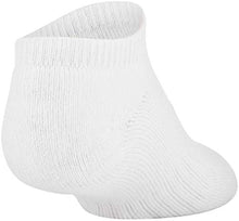 Load image into Gallery viewer, Under Armour Youth Cotton No Show Socks, Multipairs , White 2 (6 Pairs) , Small
