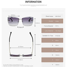 Load image into Gallery viewer, AEVOGUE Sunglasses For Women Oversized Rimless Diamond Cutting Square Glasses AE0528 (Gold&amp;Pink, 53)
