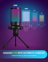 Load image into Gallery viewer, FIFINE Gaming Microphone and Computer Speaker, USB Mic with Quick Mute,Tripod Stand, Pop Filter, Shock Mount, Gain Control, RGB External Speaker for Streaming Twitch Podcasts Video (A6V+A16
