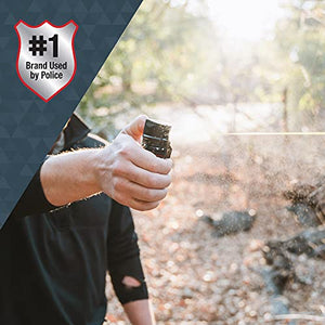 SABRE Tactical Pepper Gel With Belt Holster, 18 Bursts of Maximum Police Strength OC Spray, Quick Access Flip Top Safety, 18-Foot Range, Gel Is Safer, Designed For Security Professionals