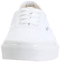Load image into Gallery viewer, Vans Womens Authentic Canvas Lace Up Sneakers Casual Plimsolls Shoe - True White - 9
