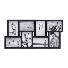 Load image into Gallery viewer, Malden International Designs Black 8 Opening 4x6 Collage Photo Frame
