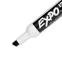 Load image into Gallery viewer, Expo Low Odor Dry Erase Marker, Chisel Tip Markers, Whiteboard Markers, Black, 36 Count
