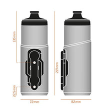 Load image into Gallery viewer, Fidlock TWIST Bottle 600 Set- Bike Water Bottle Holder with Attached Bottle - Cage Free Magnetic Mount - Smoke

