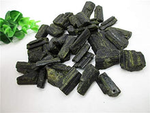 Load image into Gallery viewer, Dalas Raw Natural Green Tourmaline Schorl Crystal Gem Original Mineral Specimen Rough Stone
