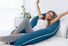 Load image into Gallery viewer, INSEN Pregnancy Body Pillow with Jersey Cover,C Shaped Full Body Pillow for Pregnant Women
