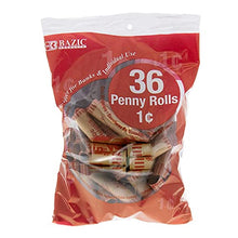 Load image into Gallery viewer, Bazic 5011 Penny Coin Wrappers, 36 Per Pack
