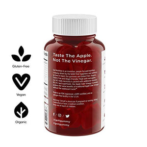 World's First Apple Cider Vinegar Gummy Vitamins by Goli Nutrition - Immunity & Detox - (1 Pack, 60 Count, with The Mother, Gluten-Free, Vegan, Vitamin B9, B12, Beetroot, Pomegranate)