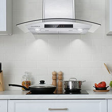 Load image into Gallery viewer, CIARRA Range Hood 30 inch with Soft Touch Control Kitchen Hood Vent with Auto Shut Off Function
