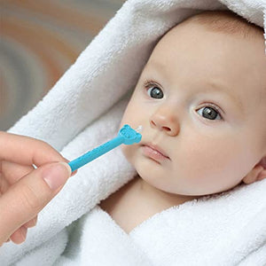 oogiebear - Nose and Ear Gadget. Safe, Easy Nasal Booger and Ear Cleaner for Newborns and Infants. Dual Earwax and Snot Remover. Aspirator Alternative - 2 Pack with case - Raspberry and Seafoam