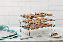 Load image into Gallery viewer, Wilton Excelle Elite 3-Tier Cooling Rack for Cookies, Cake and More, Black
