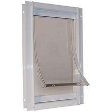Load image into Gallery viewer, Ideal Pet Products Deluxe Aluminum Pet Door Super Large, 15" x 20" Flap Size, White
