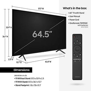 Samsung QN65Q60RAFXZA Flat 65" QLED 4K Q60 Series (2019) Ultra HD Smart TV with HDR and Alexa Compatibility