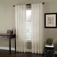 Load image into Gallery viewer, Curtainworks 1Q804004OY Soho Voile Curtain Panel, 144", Oyster

