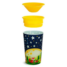Load image into Gallery viewer, Munchkin Miracle 360 Degree Glow in The Dark Sippy Cup, 9 Oz, Camping, Yellow
