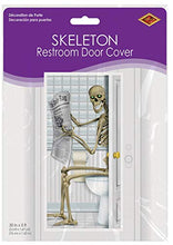 Load image into Gallery viewer, Skeleton Restroom Door Cover Party Accessory (1 count) (1/Pkg)
