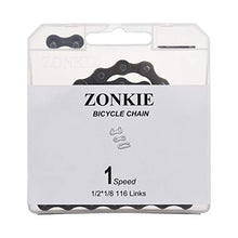 Load image into Gallery viewer, zonkie Bike Chain Single-Speed 116 Links
