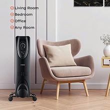 Load image into Gallery viewer, Oil Filled Radiator Heater, Radiator Heater, 2022 Upgraded 1500W Electric Portable Heater with 3 Heat Settings, Adjustable Thermostat, Quiet Overheat &amp; Tip-Over Protection, Oil Heaters for indoor use
